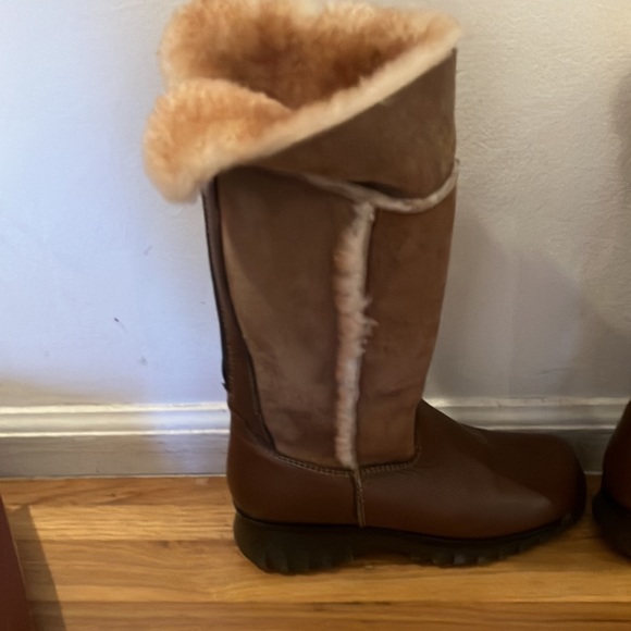 Bastien Dylan Cognac Face Shearling Boota Size 6.5 - Picture 6 of 12